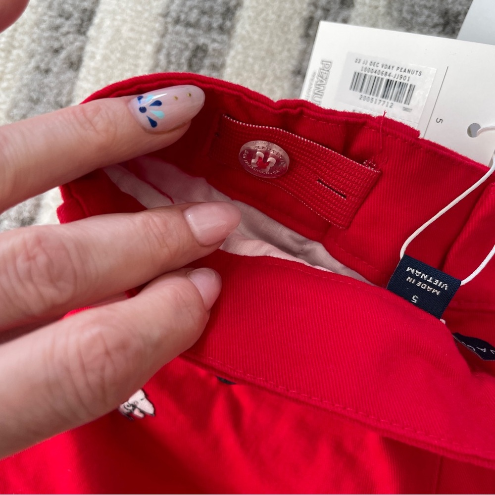 NWT Janie & Jack x Snoopy Red Shorts - Picture 6 of 6